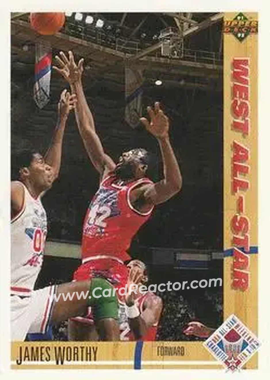 1991-92 Upper Deck #49 - James Worthy - Los Angeles Lakers - Front 1991-92 Upper Deck #49 - James Worthy - Los Angeles Lakers - Front