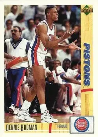 1991-92 Upper Deck Italian #50 - Dennis Rodman - Detroit Pistons 1991-92 Upper Deck Italian #50 - Dennis Rodman - Detroit Pistons