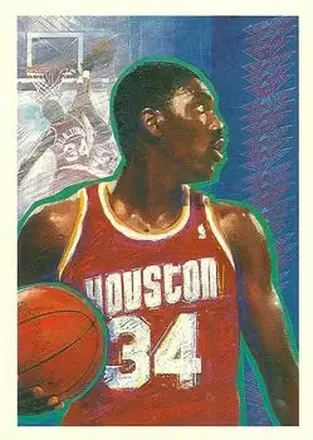 1990-91 Hoops #364 - Hakeem Olajuwon - Houston Rockets