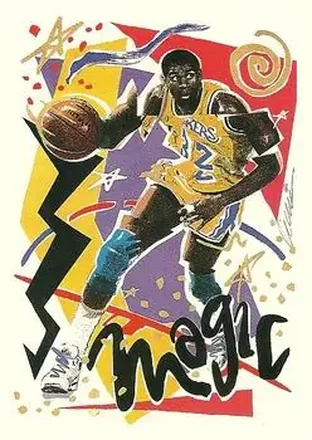 1990-91 Hoops #367 - Magic Johnson - Los Angeles Lakers