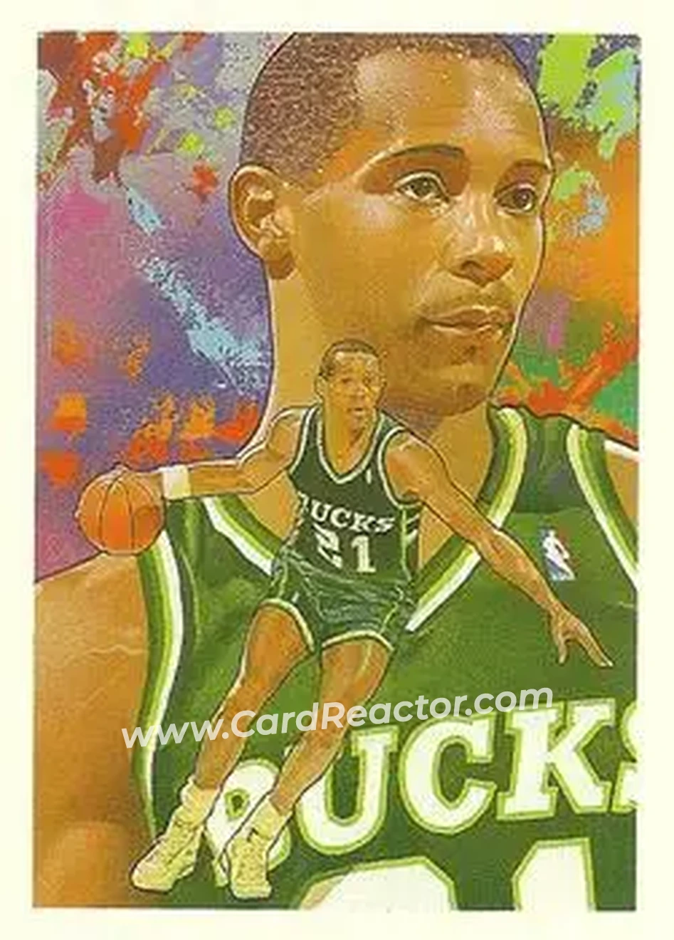 1990-91 Hoops #369 - Alvin Robertson - Milwaukee Bucks - Front