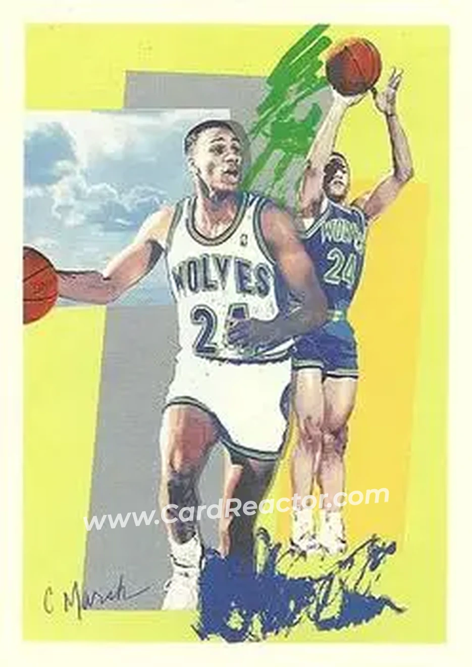 1990-91 Hoops #370 - Pooh Richardson - Minnesota Timberwolves - Front 1990-91 Hoops #370 - Pooh Richardson - Minnesota Timberwolves - Front