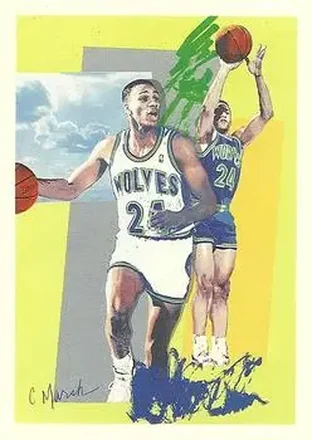 1990-91 Hoops #370 - Pooh Richardson - Minnesota Timberwolves