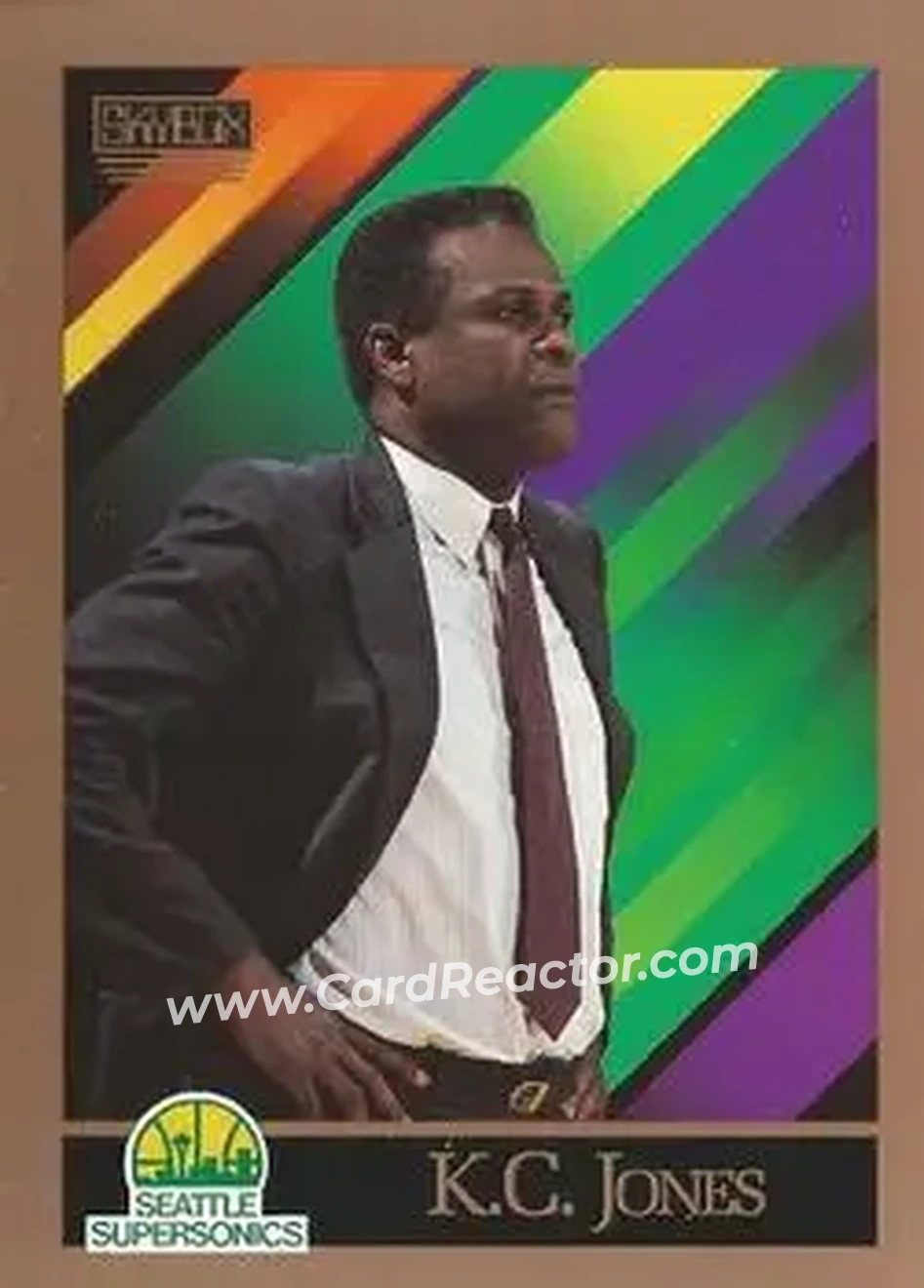 1990-91 SkyBox #325 - K.C. Jones - Seattle SuperSonics - Front
