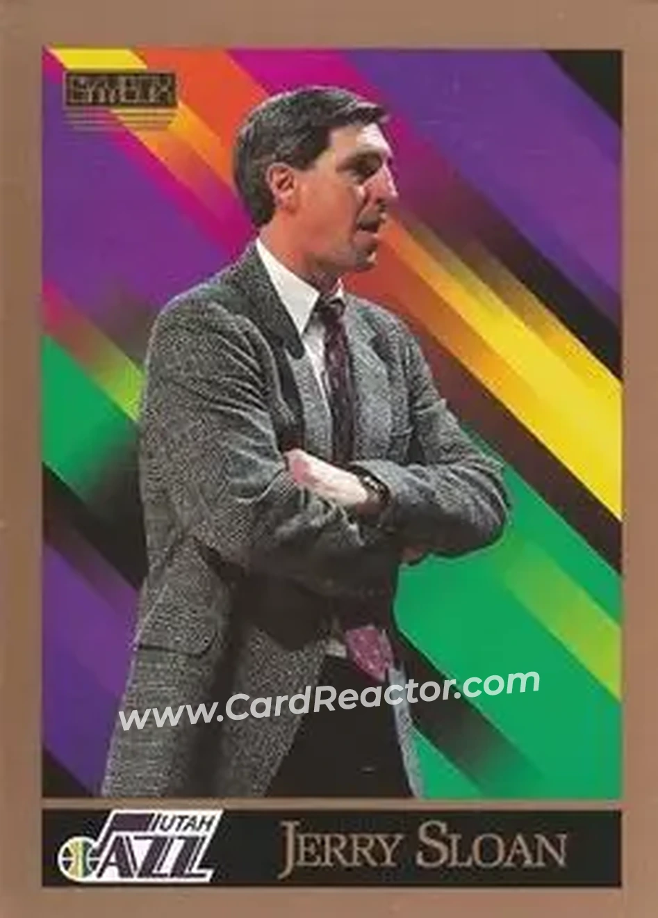 1990-91 SkyBox #326 - Jerry Sloan - Utah Jazz - Front