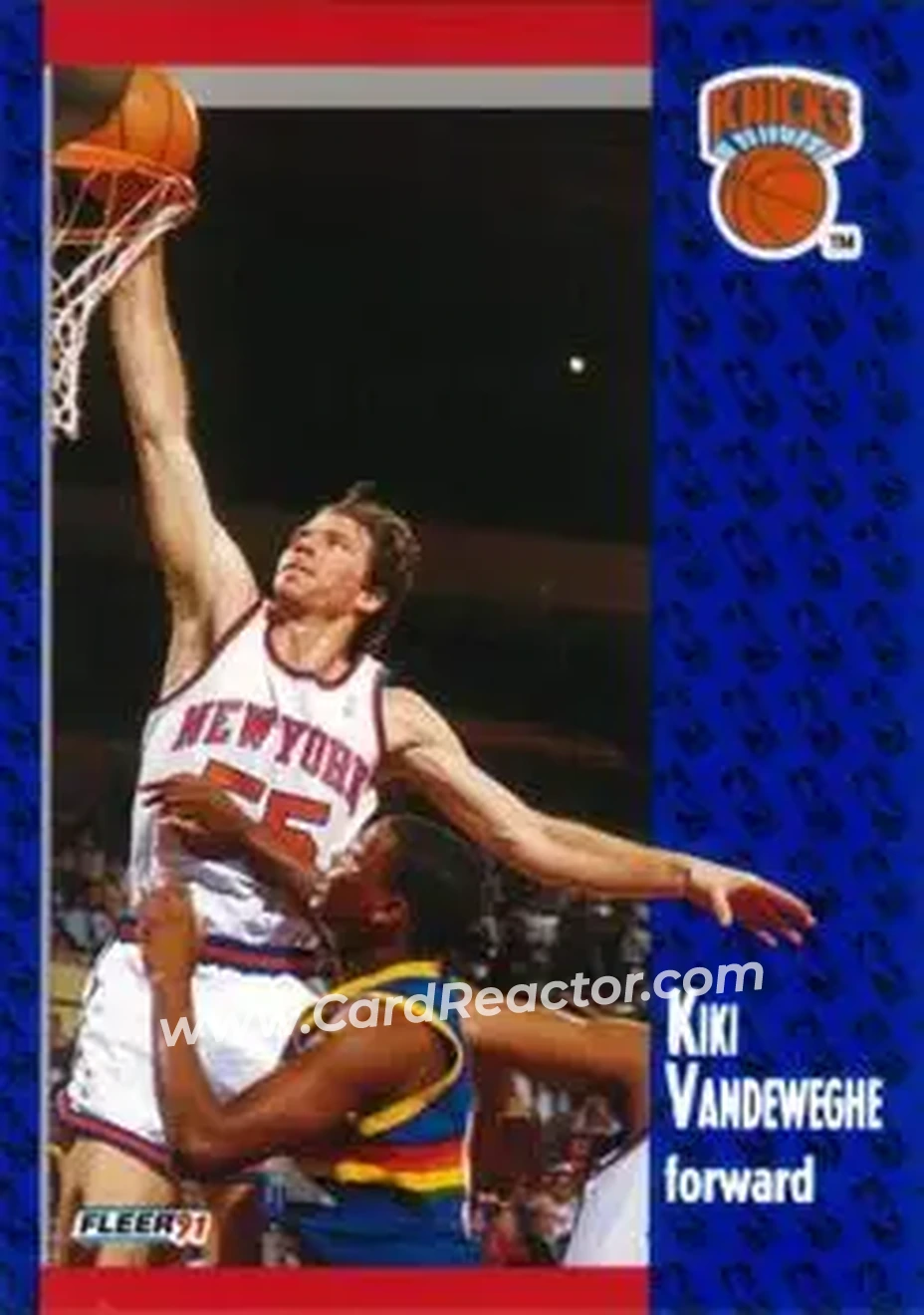 1991-92 Fleer #141 - Kiki Vandeweghe - New York Knicks - Front 1991-92 Fleer #141 - Kiki Vandeweghe - New York Knicks - Front
