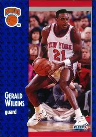 1991-92 Fleer #142 - Gerald Wilkins - New York Knicks