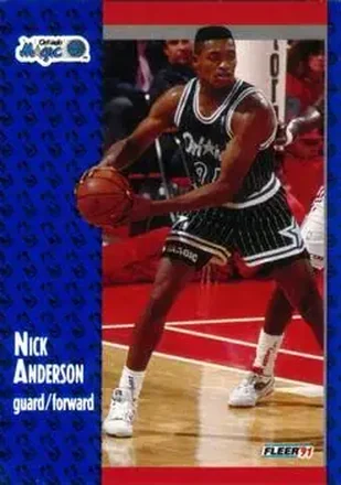 1991-92 Fleer #143 - Nick Anderson - Orlando Magic