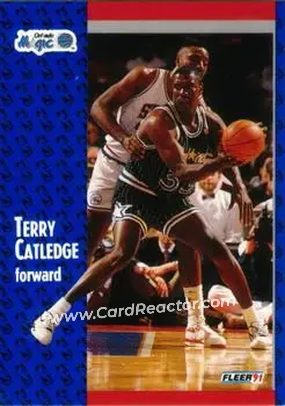 1991-92 Fleer #144 - Terry Catledge - Orlando Magic - Front