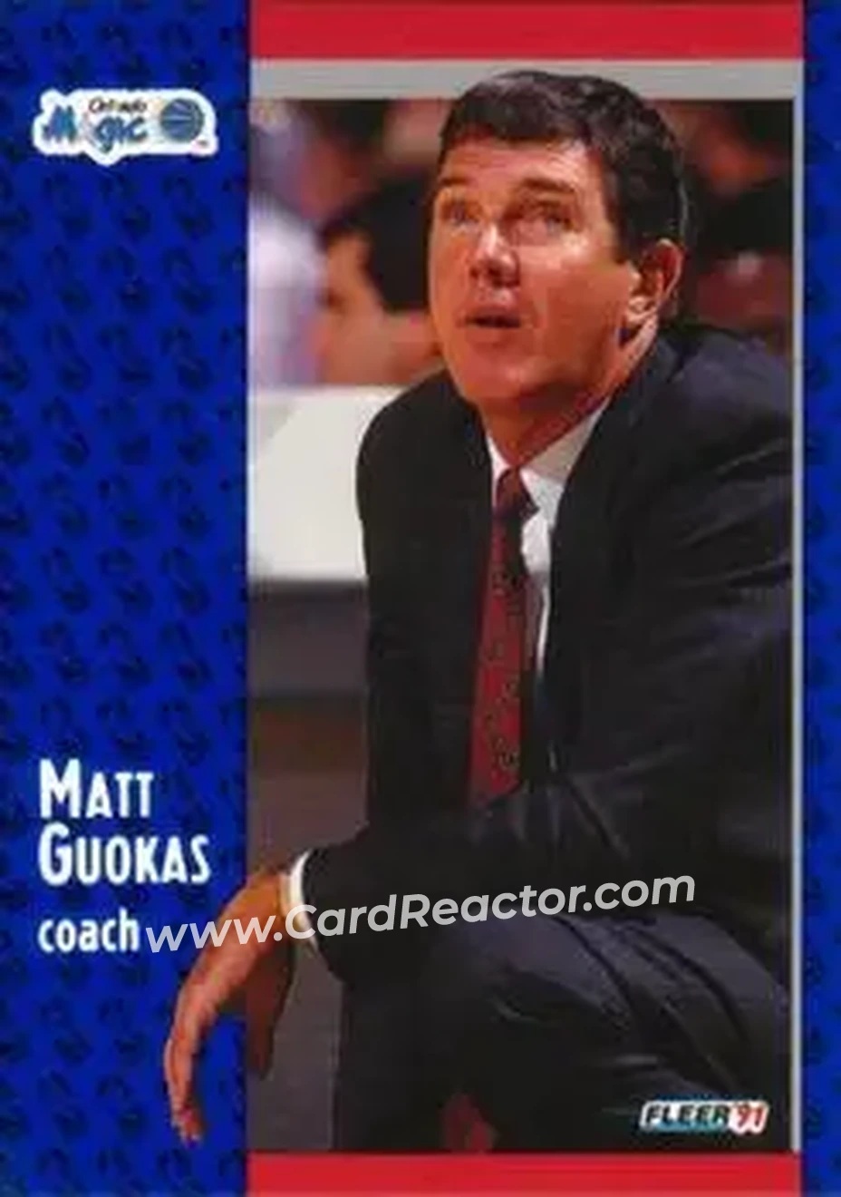 1991-92 Fleer #145 - Matt Guokas - Orlando Magic - Front 1991-92 Fleer #145 - Matt Guokas - Orlando Magic - Front