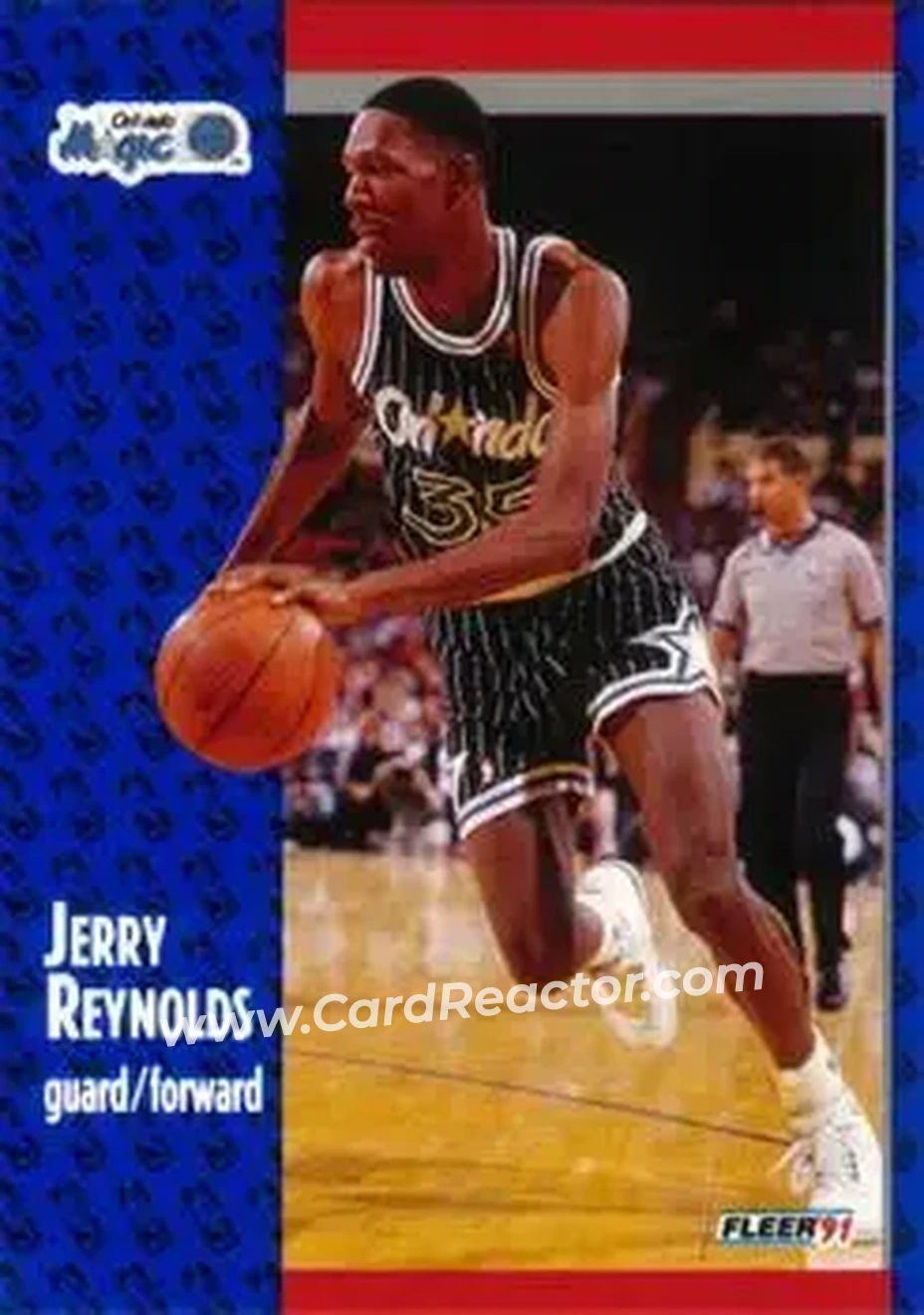 1991-92 Fleer #146 - Jerry Reynolds - Orlando Magic - Front 1991-92 Fleer #146 - Jerry Reynolds - Orlando Magic - Front