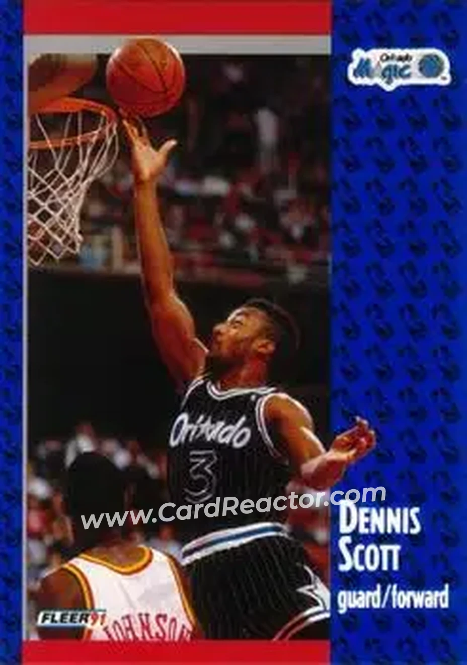 1991-92 Fleer #147 - Dennis Scott - Orlando Magic - Front