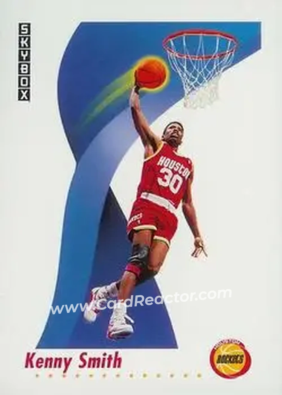 1991-92 SkyBox #106 - Kenny Smith - Houston Rockets - Front