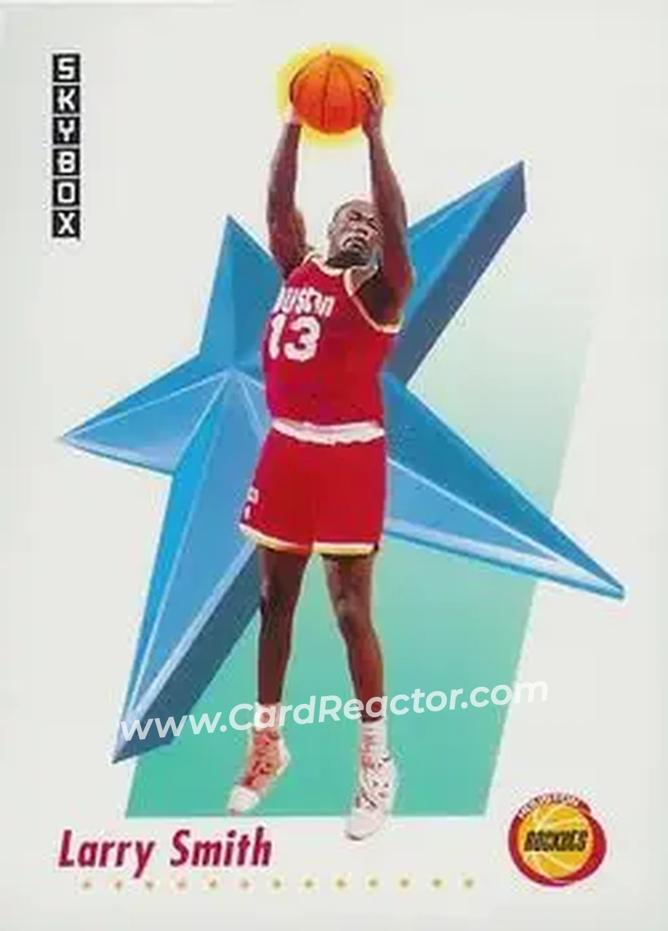 1991-92 SkyBox #107 - Larry Smith - Houston Rockets - Front