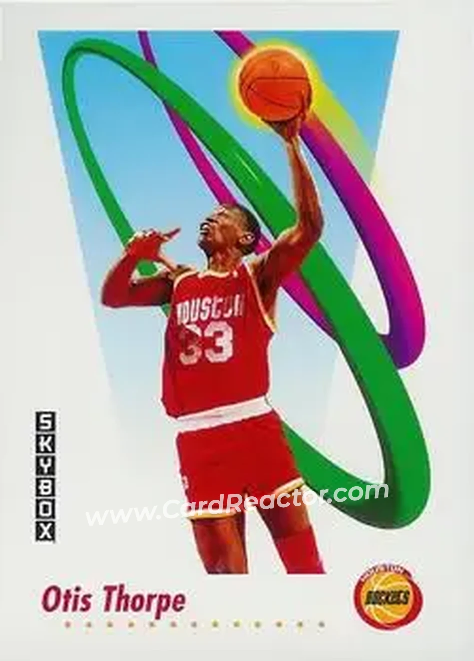 1991-92 SkyBox #108 - Otis Thorpe - Houston Rockets - Front