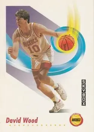1991-92 SkyBox #110 - David Wood - Houston Rockets