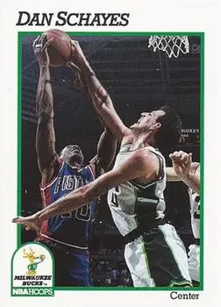 1991-92 Hoops #121 - Danny Schayes - Milwaukee Bucks