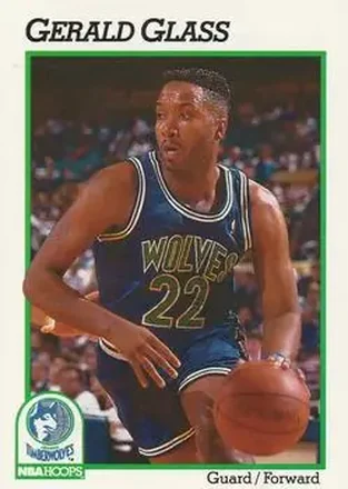 1991-92 Hoops #126 - Gerald Glass - Minnesota Timberwolves