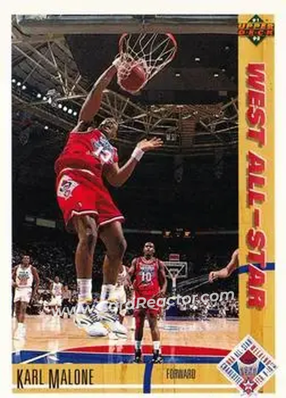 1991-92 Upper Deck #51 - Karl Malone - Utah Jazz - Front 1991-92 Upper Deck #51 - Karl Malone - Utah Jazz - Front