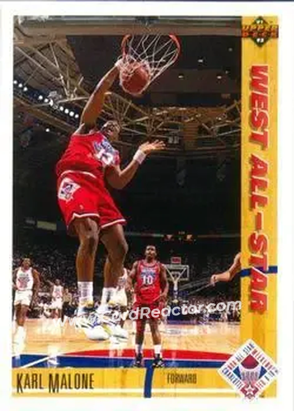 1991-92 Upper Deck #51 - Karl Malone - Utah Jazz - Front 1991-92 Upper Deck #51 - Karl Malone - Utah Jazz - Front