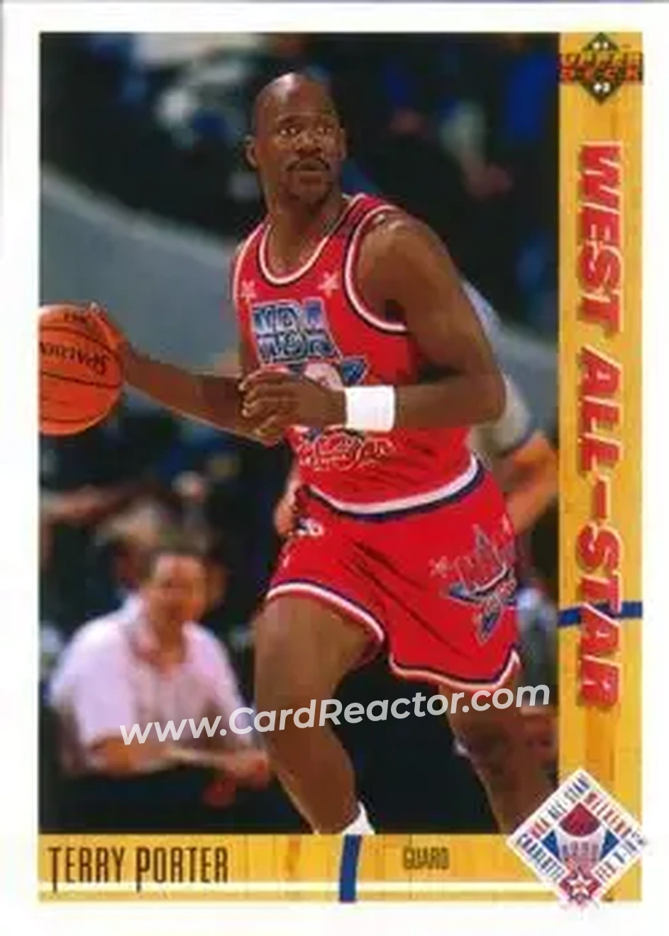 1991-92 Upper Deck #54 - Terry Porter - Portland Trail Blazers - Front