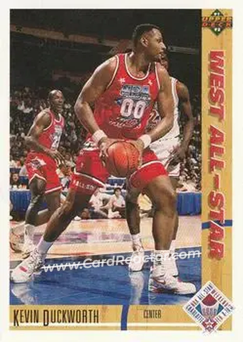 1991-92 Upper Deck #55 - Kevin Duckworth - Portland Trail Blazers - Front