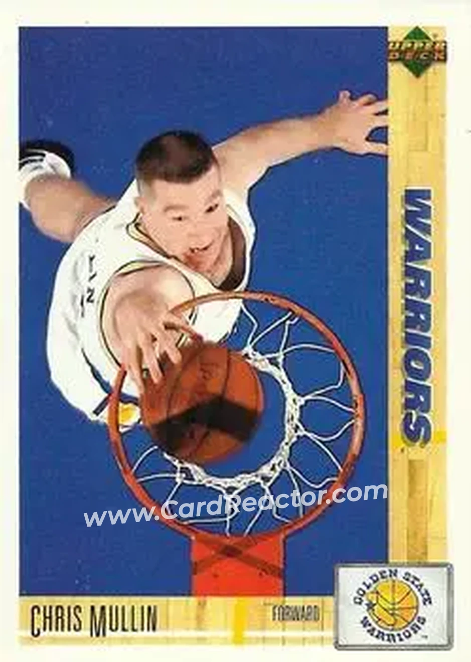 1991-92 Upper Deck Italian #51 - Chris Mullin - Golden State Warriors - Front 1991-92 Upper Deck Italian #51 - Chris Mullin - Golden State Warriors - Front