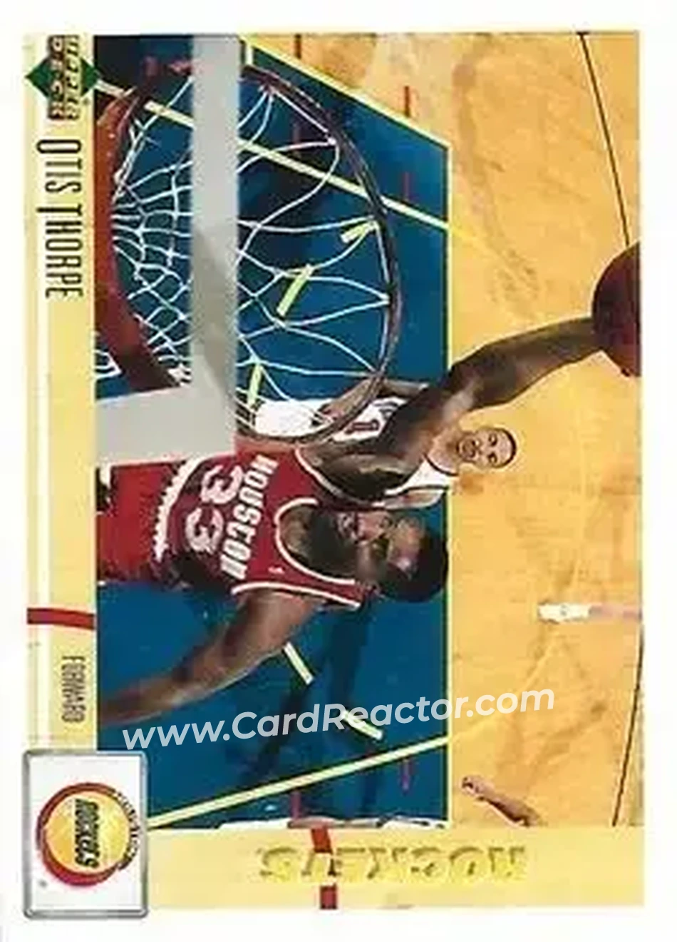 1991-92 Upper Deck Italian #56 - Otis Thorpe - Houston Rockets - Front 1991-92 Upper Deck Italian #56 - Otis Thorpe - Houston Rockets - Front