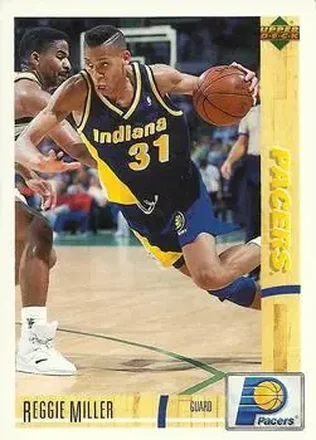 1991-92 Upper Deck Italian #57 - Reggie Miller - Indiana Pacers 1991-92 Upper Deck Italian #57 - Reggie Miller - Indiana Pacers