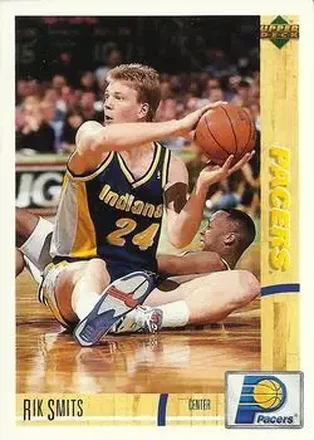 1991-92 Upper Deck Italian #60 - Rik Smits - Indiana Pacers 1991-92 Upper Deck Italian #60 - Rik Smits - Indiana Pacers