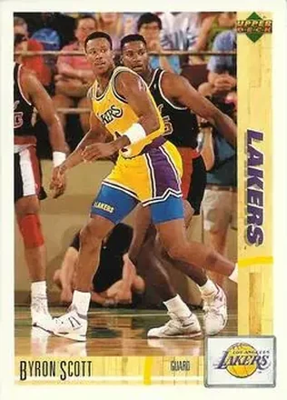 1991-92 Upper Deck Italian #65 - Byron Scott - Los Angeles Lakers