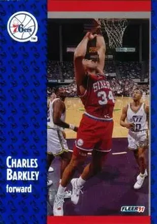1991-92 Fleer #151 - Charles Barkley - Philadelphia 76ers