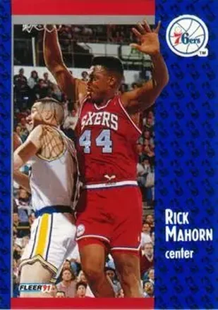 1991-92 Fleer #156 - Rick Mahorn - Philadelphia 76ers