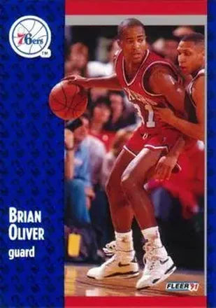 1991-92 Fleer #157 - Brian Oliver - Philadelphia 76ers