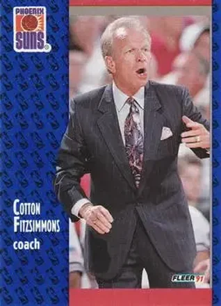 1991-92 Fleer #159 - Cotton Fitzsimmons - Phoenix Suns