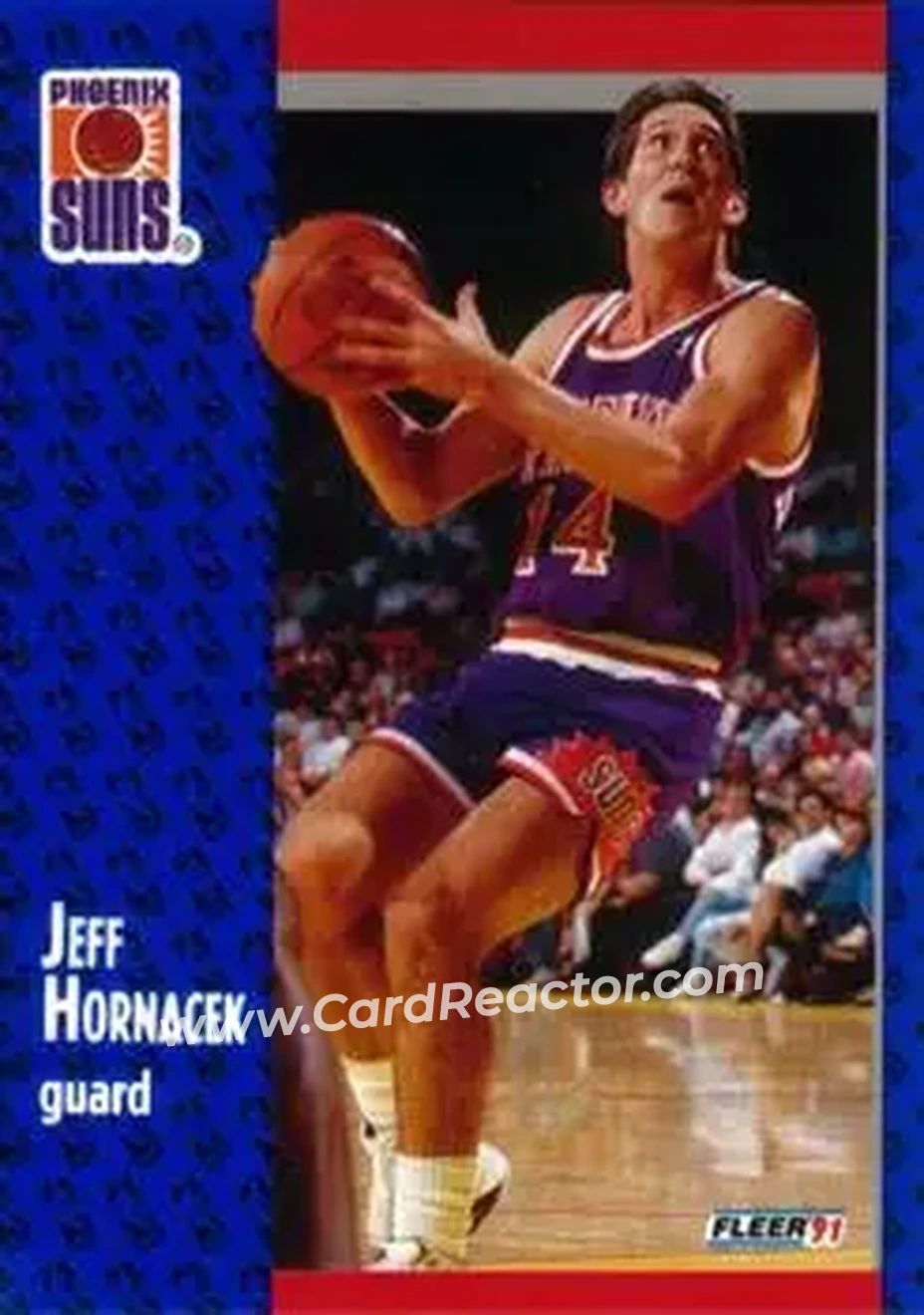 1991-92 Fleer #160 - Jeff Hornacek - Phoenix Suns - Front