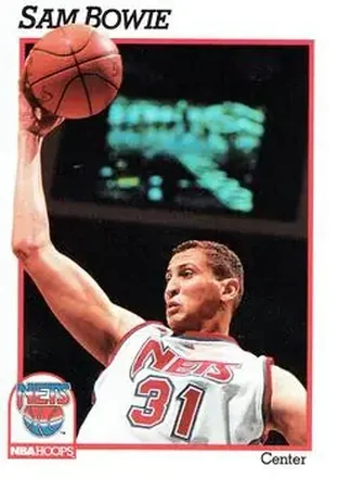 1991-92 Hoops #132 - Sam Bowie - New Jersey Nets