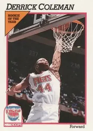 1991-92 Hoops #134 - Derrick Coleman - New Jersey Nets