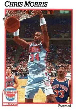 1991-92 Hoops #136 - Chris Morris - New Jersey Nets