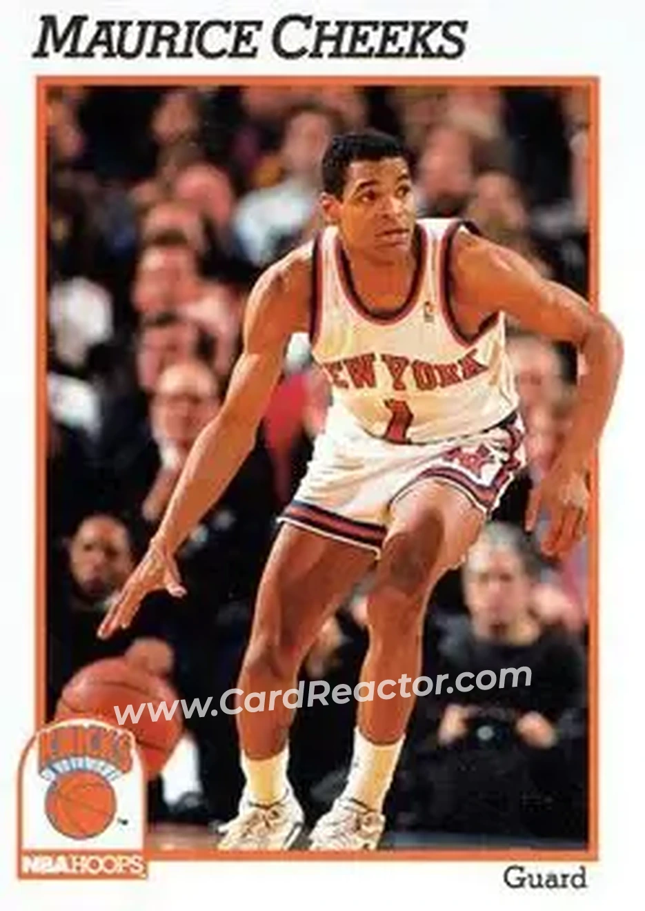 1991-92 Hoops #139 - Maurice Cheeks - New York Knicks - Front