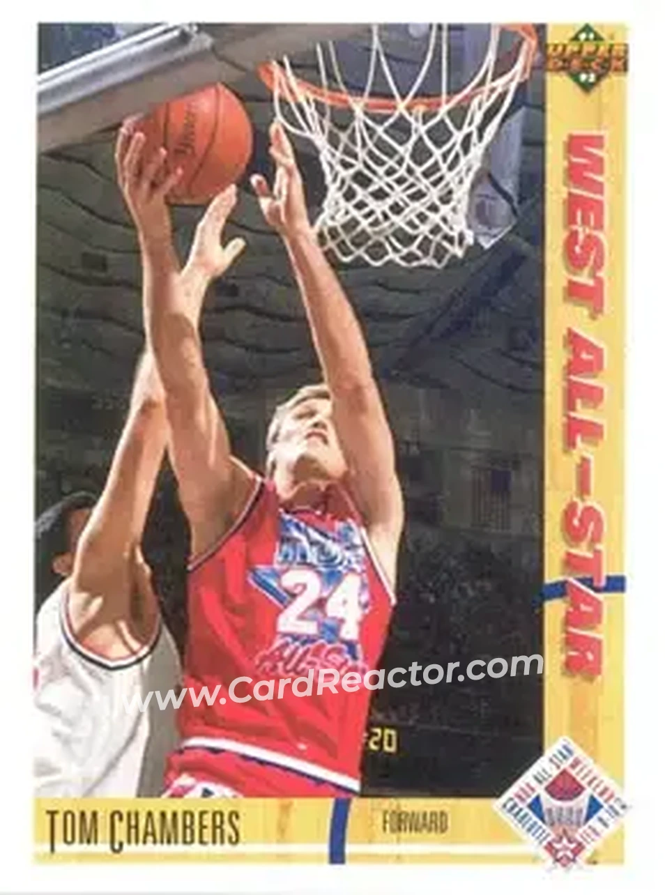 1991-92 Upper Deck #56 - Tom Chambers - Phoenix Suns - Front 1991-92 Upper Deck #56 - Tom Chambers - Phoenix Suns - Front
