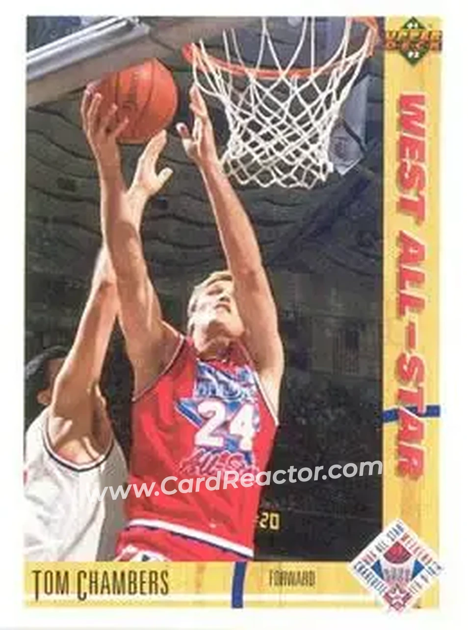 1991-92 Upper Deck #56 - Tom Chambers - Phoenix Suns - Front