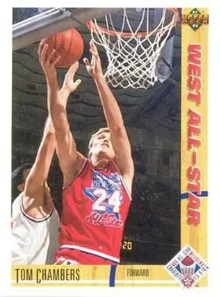 1991-92 Upper Deck #56 - Tom Chambers - Phoenix Suns 1991-92 Upper Deck #56 - Tom Chambers - Phoenix Suns