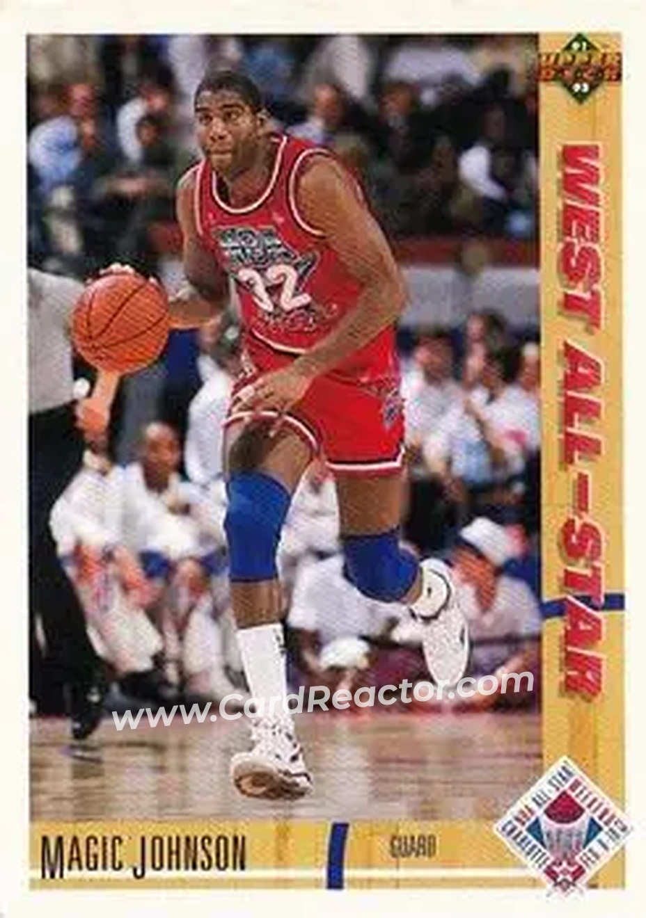 1991-92 Upper Deck #57 - Magic Johnson - Los Angeles Lakers - Front