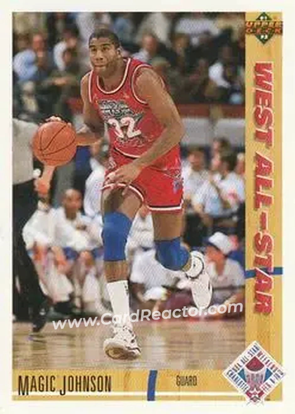 1991-92 Upper Deck #57 - Magic Johnson - Los Angeles Lakers - Front