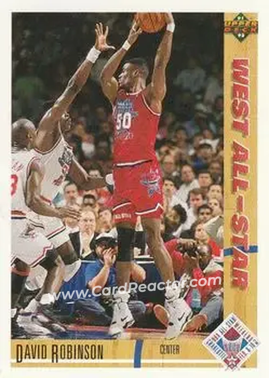 1991-92 Upper Deck #58 - David Robinson - San Antonio Spurs - Front