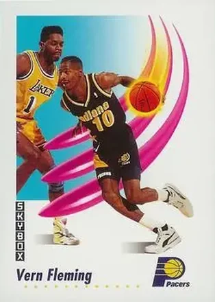 1991-92 SkyBox #112 - Vern Fleming - Indiana Pacers