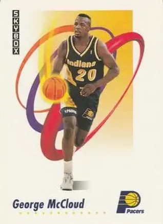 1991-92 SkyBox #113 - George McCloud - Indiana Pacers