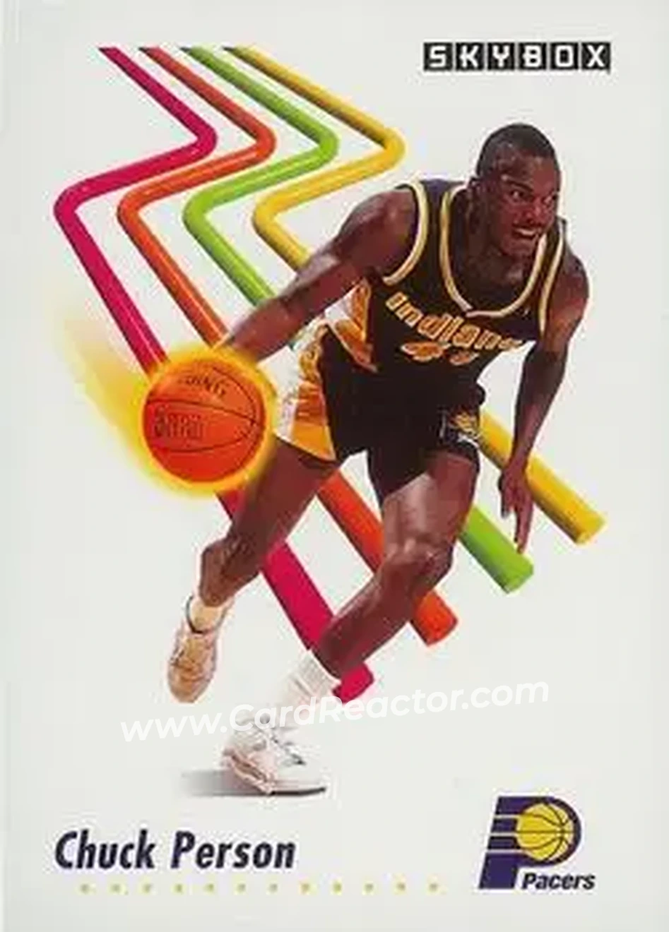 1991-92 SkyBox #115 - Chuck Person - Indiana Pacers - Front