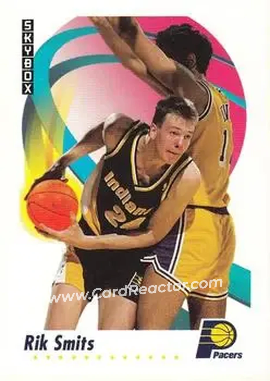 1991-92 SkyBox #118 - Rik Smits - Indiana Pacers - Front